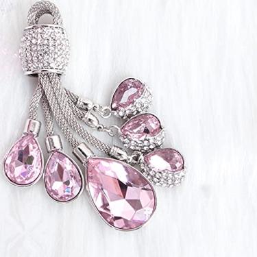 Imagem de YJADHU Capa completa dobrável para chave de carro TPU macio, apto para Citroen C2 C3 C4 C5 C6 C8 DS4 para Peugeot 107 406 407 3008, chaveiro rosa