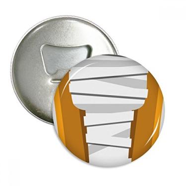 Imagem de Ilustração de caixão de múmia egípcia abridor de garrafas ímã de geladeira emblema multifuncional