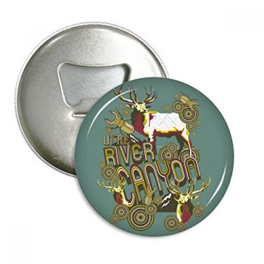 Imagem de Rena Animal Inseto Efeito Artístico Abridor de Garrafas Colorido Imã de Geladeira Emblema Multifuncional