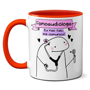 Imagem de Caneca Fonoaudióloga Eu Não Falo, Me Comunico! Presente (Vermelha)