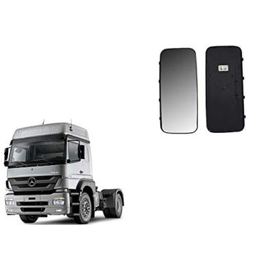 Imagem de VIDRO ESPELHO PRINCIPAL RETROVISOR MANUAL MB AXOR ATEGO COM DESEMBACADOR