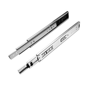 Imagem de Hafele Corrediça telescópica com amortecedor 350mm Cinza Aço e componentes plásticos Montagem inferior