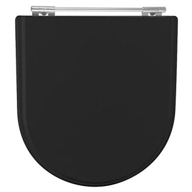 Imagem de Assento Sanitario Poliester Calypso Preto para vaso Incepa