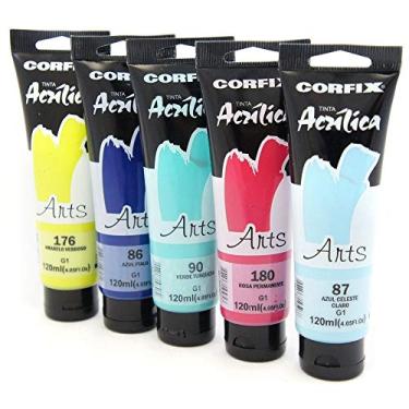 Imagem de Tinta Acrílica Art´S Gr-I-2 120 ml Corfix Avulso PRETO MARFIM 65