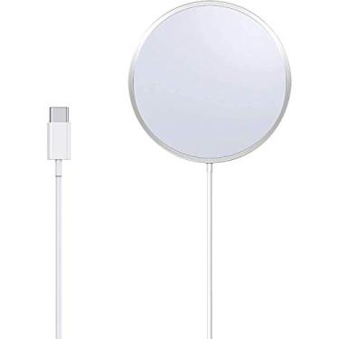 Imagem de Carregador sem fio, almofada de carregamento sem fio rápido, compatível com o Magsafe iPhone 12/12 Pro/12 Pro max/12 Mini,Samsung Galaxy S20/ Note 20, Google, LG, Airpods e outros dispositivos habilitados para Qi