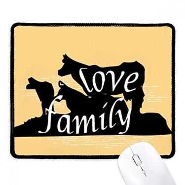 Imagem de Mousepad preto com contorno de hiena natural borda costurada tapete de borracha para jogos