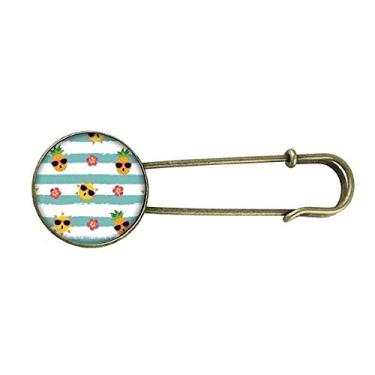 Imagem de broche de metal retrô PineFruit Sun Glass Flower River