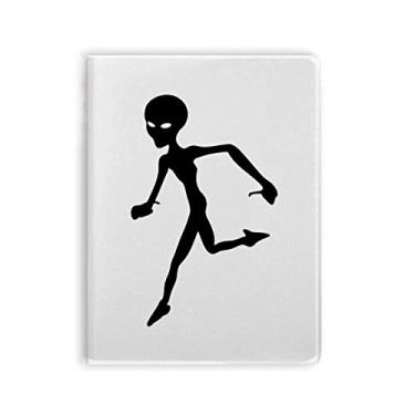 Imagem de Diário de capa macia para notebook alienígena de corrida universo e alienígena