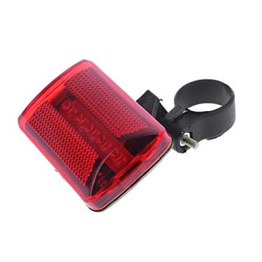 Imagem de Q-XIAOKEAI Luz traseira de bicicleta traseira 5 LED luz noturna aviso de segurança luz piscante vermelha