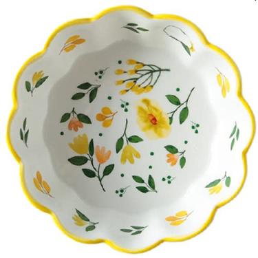 Imagem de Tigela de cerâmica japonesa Creativity com prato de frutas para micro-ondas, salada, sobremesa