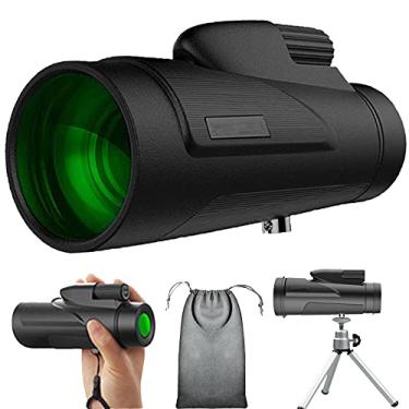 Imagem de Telescópio monocular 12X50 HD de alta potência, Bka4 Prism portátil à prova d'água à prova de fumaça, com suporte para smartphone e tripé, para observação de pássaros em paisagens selvagens