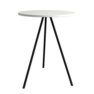 Imagem de Mesa Lateral Gabriela Wood Branca e Preta