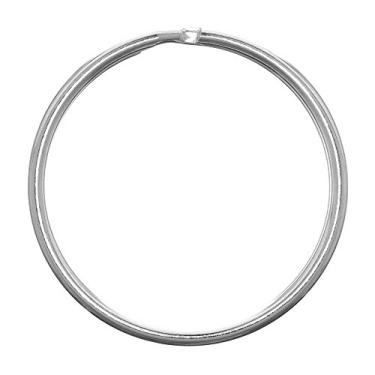 Imagem de Anéis de chave Paracord Planet Split – Aço com acabamento em níquel – Variedade de tamanhos e pacotes – Chaveiro com etiquetas de joias DIY