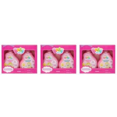 Imagem de Kit C/03 Muriel Baby Estojo Infantil Menina Shampoo + Condicionador 10