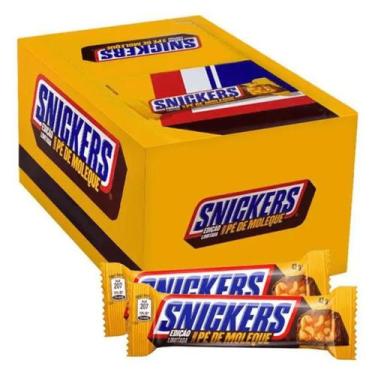 Imagem de Chocolate Snickers Pé De Moleque - Com 20 Uidades - Mars