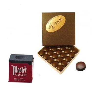 Imagem de 1 Giz Preto Master + 1 Sola Le Professionel 12mm Taco Sinuca