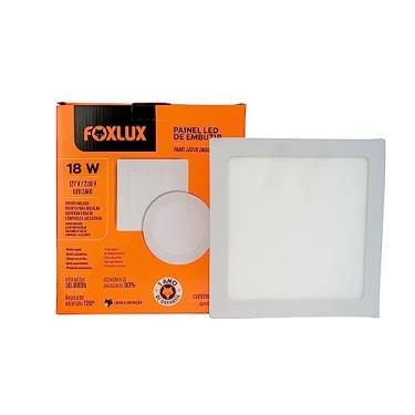 Imagem de Foxlux Painel LED Quadradorado Embutir 18W 6500K Bivolt - Iluminação moderna e eficiente para sua casa