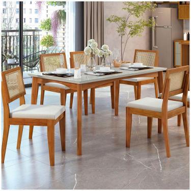 Imagem de Conjunto Mesa Monalisa com 6 Cadeiras Rainha