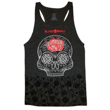 Imagem de REGATA CAROL SARAIVA CINZA - BLACK SKULL - CLOTHING (G)-Unissex