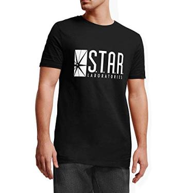 Imagem de Camiseta Camisa Star Labs Masculina preto Tamanho:G