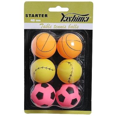 Imagem de Bola de Tênis de Mesa Yashima Motivos com 06 Bolas Sortidas