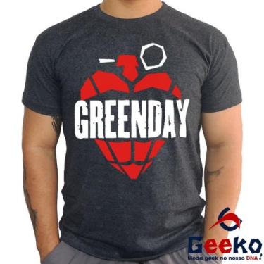 Imagem de Camiseta Green Day 100% Algodão - Punk Rock - Geeko