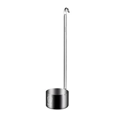 Imagem de Cerveja de cozinha maçaneta longa medir colher com gancho 304 Ferramenta de barra de aço inoxidável cerveja derramando colher medidor colher colher.,250ml