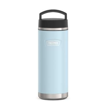 Imagem de THERMOS Garrafa de água de aço inoxidável da série ICON com tampa rosqueada - 946 ml, geleira - Garrafa de água isolada a vácuo com tampa