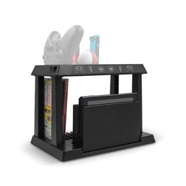 Imagem de Estação de carregamento de controle para Nintendo Switch Pro para Joy-Con, suporte de estação de carregador de controle