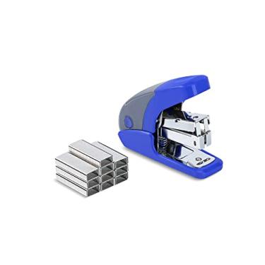 Imagem de PAPERPAL Conjunto de mini grampeador sem esforço, capacidade para 20 folhas, removedor integrado e armazenamento de grampeadores, comporta grampos de 1/10.2 cm, inclui 1000 grampos, leve, escritório,