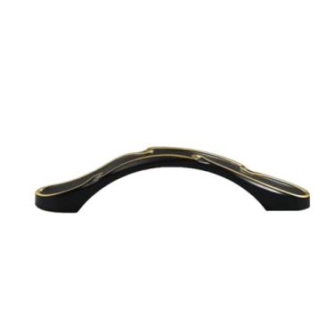 Imagem de Puxadores de móveis antigos europeus, liga de zinco, porta de cozinha, armário, gaveta, puxador, ferragem, preto, 96mm