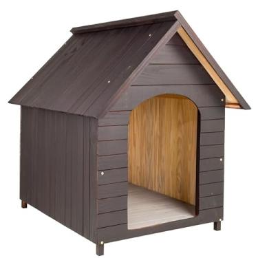 Imagem de Casa Casinha De Cachorro em Madeira Pintada Extra Gigante N7 (Tabaco)