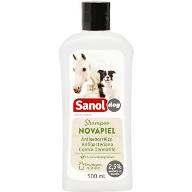 Imagem de Shampoo Novapiel Sanol Dog , 500 ml, Branco