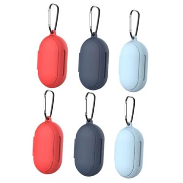 Imagem de Veemoon 2 Unidades caixa de fone de ouvido medidores de silicone para organizador de fone de ouvido capas protetoras estojo protetor para fone de ouvido fivela máscara de segurança