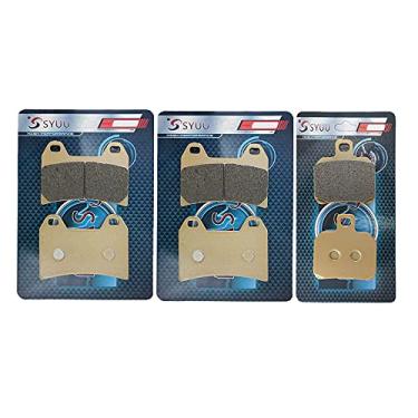 Imagem de SYUU Pastilhas de freio dianteiras traseiras de substituição de motocicleta compatíveis com/para Ducati 696 08-15 796 Monster 10-15 848 Streetfighter 12-15 1100 Monster 09-12 1200 FA244F FA266R