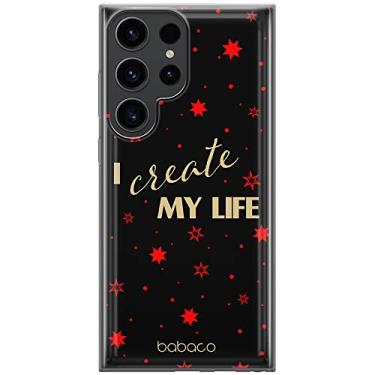 Imagem de BABACO ERT Group Capa de celular para Samsung S23 Ultra Original e oficialmente licenciada com padrão positivo Vibes 006 adaptada de forma otimizada à forma do celular, capa feita de TPU