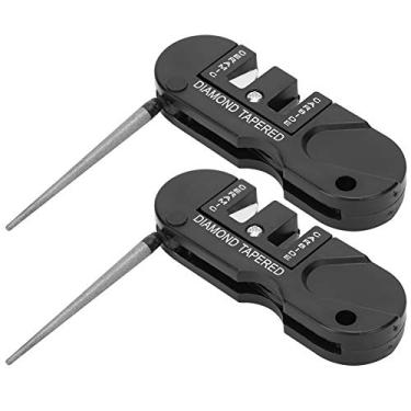 Imagem de 2 Pçs Apontador De Faca De Bolso, Apontador De Faca Edc Ao Ar Livre, Apontador De Faca De Haste Cônica Para Caça, Acampamento, Pesca