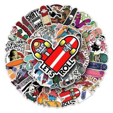 Imagem de Adesivos A Prova Dágua Caderno Celular Skate Street Radical