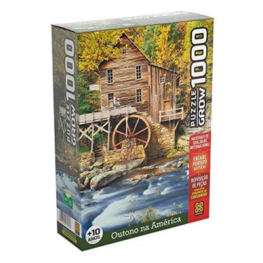 Imagem de Jogo Quebra Cabeca Outono Na America 1000 Pecas Grow +10Anos, Multicor