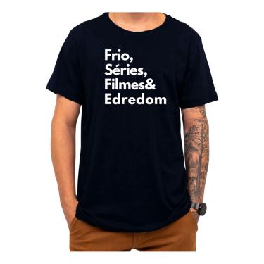 Imagem de Camiseta Frase Frio Séries Filmes Edredom Criativa Engraçada