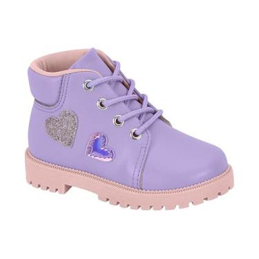 Imagem de Bota Coturno Infantil Molekinha Heart 2126-521