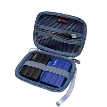 Imagem de XANAD Capa rígida azul 2 em 1 para Samsung T9 / T7 Shield / T7 Touch 250GB 500GB 1TB 2TB 4TB SSD portátil