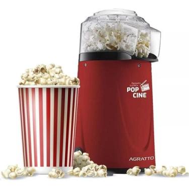 Imagem de Pipoqueira Pop Cine Vermelha 127V 1200W Pp01 Com Dosador - Agratto