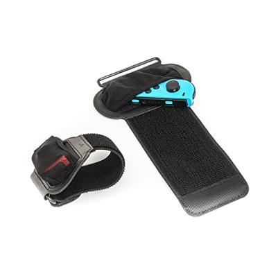 Imagem de TFY Adjustable Elastic Strap for Switch Just Dance, Sports and Ring Fit Adventure - Fits 4.5-8 Inches WristBand,12.5-22 Inches Thigh - Comfortable and Sturdy - 2 WristBands and 2 Extensions