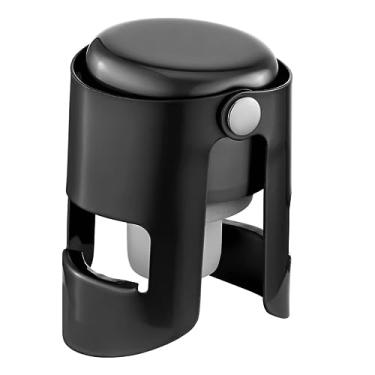 Imagem de BETTFOR Rolhas de champanhe com protetor de champanhe de aço inoxidável com silicone de grau alimentício à prova de vazamento mantém fresco adequado para champanhe, cava, prosecco e espumante..