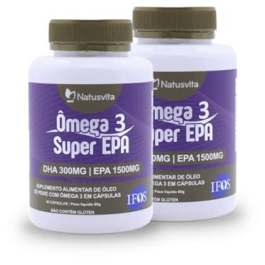 Imagem de Kit 2und. 120 cáps Ômega 3 SUPER EPA 1.500mg. Selo IFOS