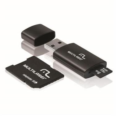 Imagem de Kit 3 em 1 Pendrive + Adaptador SD + Cartão De Memória Classe 4 com Tr