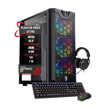 Imagem de Pc Gamer I5 3 GT 740 Memória Ram 8GB DDR3 HD 1TB - Tech Fusion