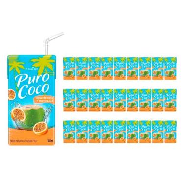 Imagem de Água de Coco Puro Coco de Maracujá Maguary 180ml 27un