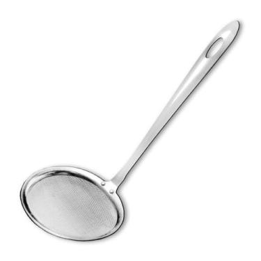 Imagem de PENEIRA DE TELA DE MALHA FINA INOX Pratica cozinha coar sucos copo - K